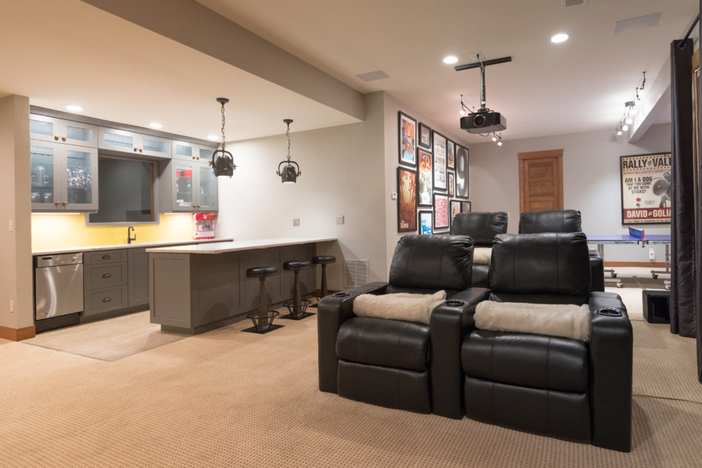 Fun basement remodel